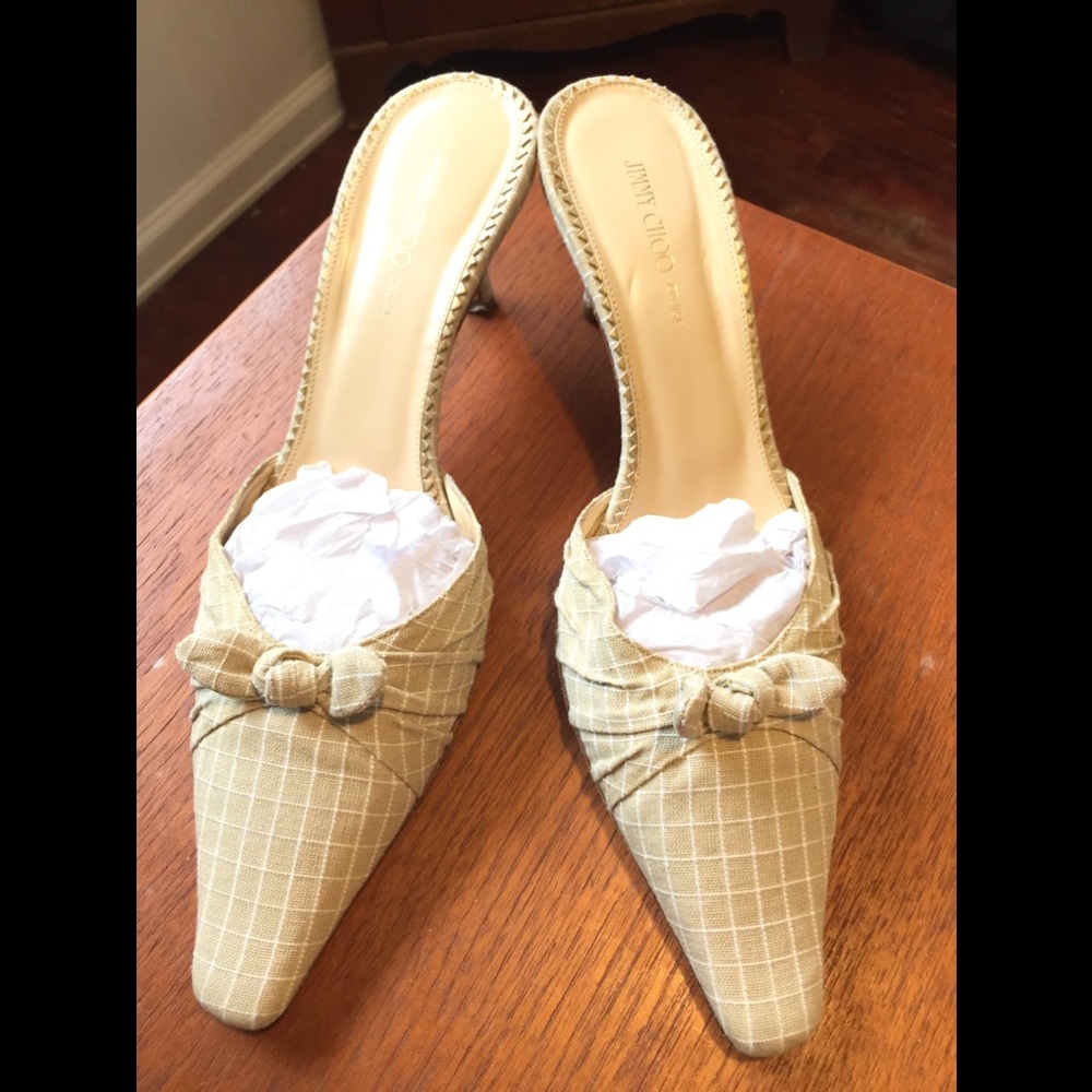 Jimmy Choo Cruise Line Kitten Heels Size 40 1/2